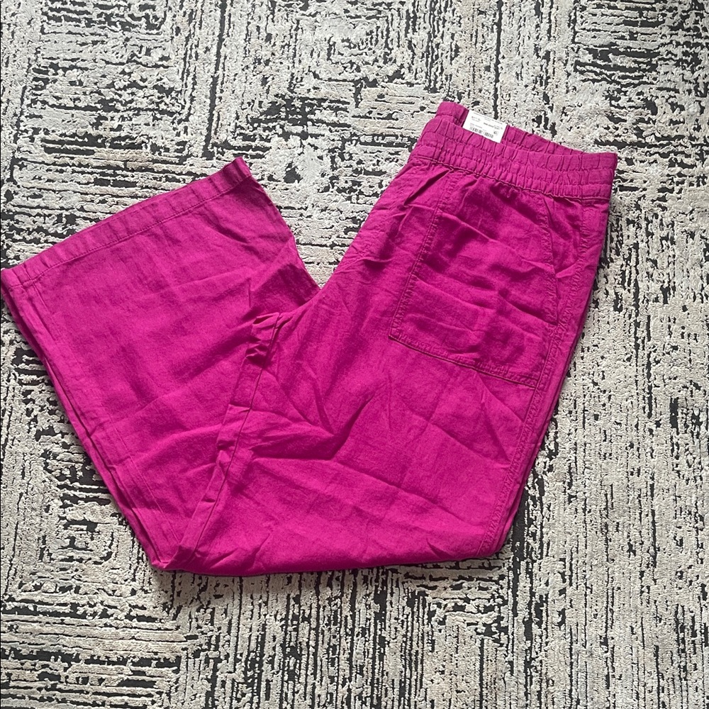 St. John's Bay Wide Leg Pants in Fuchsia